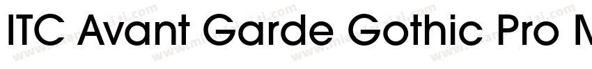 ITC Avant Garde Gothic Pro Medium字体转换